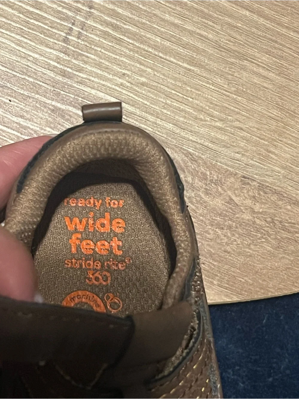 Stride Rite Brown Closed-Toe Baby Walker Sandals